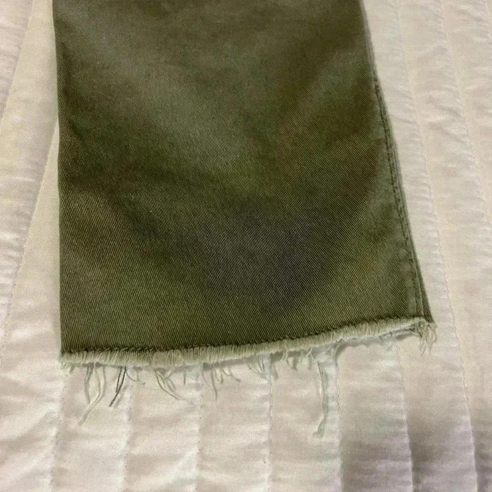Hollister ultra high rise mom pant XS green Y2K teen fashion pants elastic waist - Picture 5 of 8